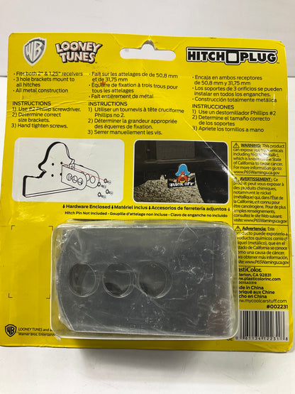 Plasticolor 002231 Trailer Hitch Plug Cover - Yosemite Sam Back Off Looney Tunes
