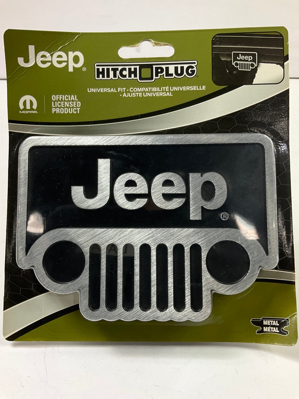 Plasticolor 002291 Trailer Hitch 2'' Receiver Plug Cover For JEEP