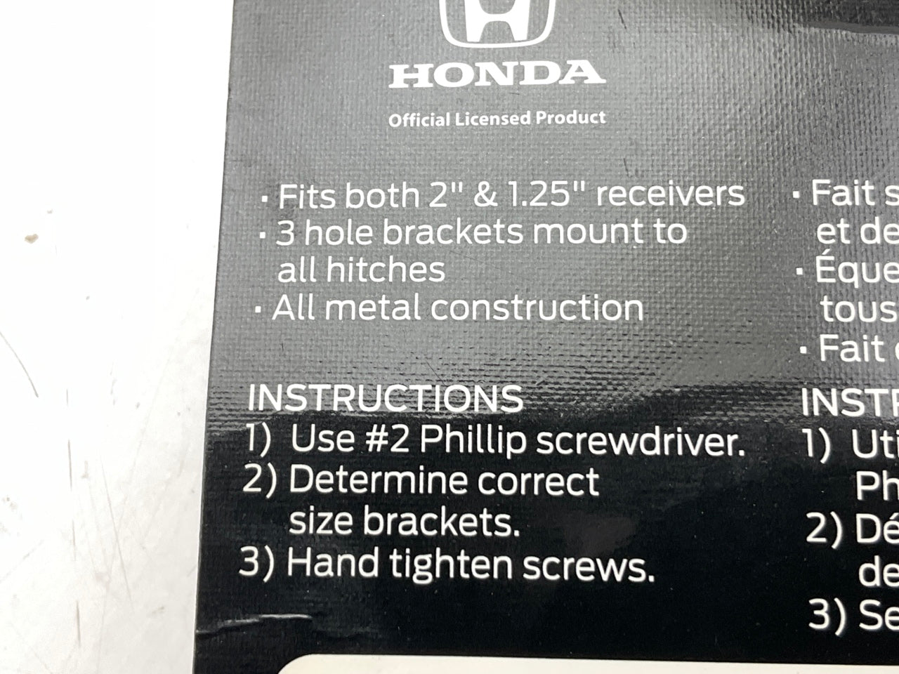 Plasticolor 002293 Trailer Hitch Pin - Universal 2'' W/ Honda *H* Logo