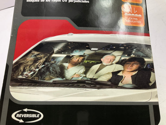 Plasticolor 003700R01 Star Wars Accordion Sunshade Solar Screen  27.5''L X 57''W