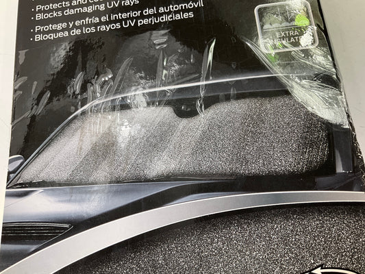 Plasticolor 003908 Weatherpro Dark Ice Accordion Sunshade, 58'' X 27-1/2''