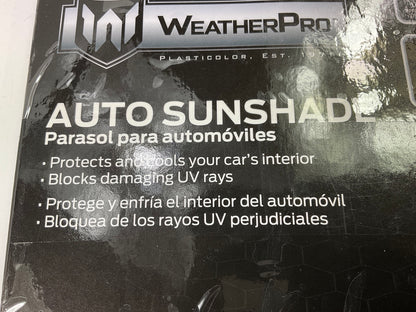 Plasticolor 003908 Weatherpro Dark Ice Accordion Sunshade, 58'' X 27-1/2''