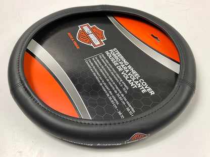 Plasticolor 006393 Steering Wheel Cover 14.5-15'' Diameter For Harley Cycles Logo