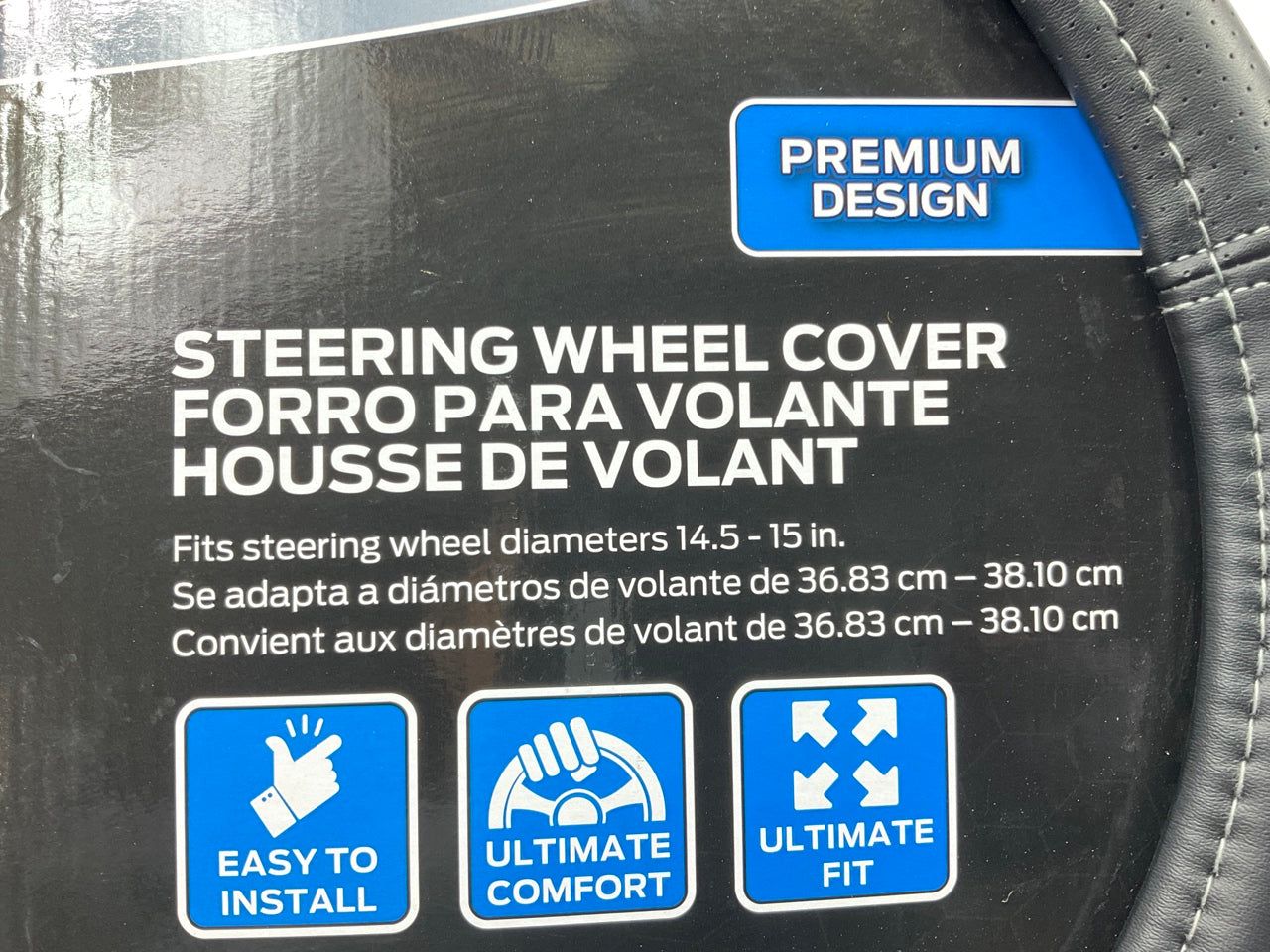 Plasticolor 006697 Steering Wheel Cover For RAM Truck, 14.5''-15'' Diameter Wheel
