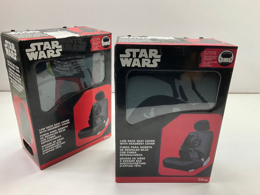 (2) Plasticolor 006922 Darth Vader Low Back Seat Cover