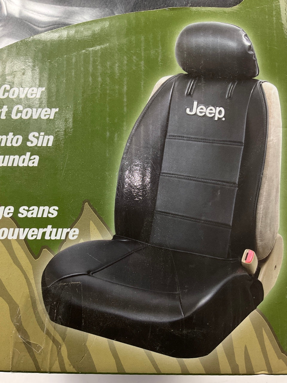 (2) Plasticolor 008581 Universal Black Logo Sideless Seat Covers For Jeep (PAIR)