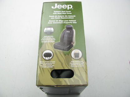 Plasticolor 008581 Universal Black Logo Sideless Seat Cover For Jeep