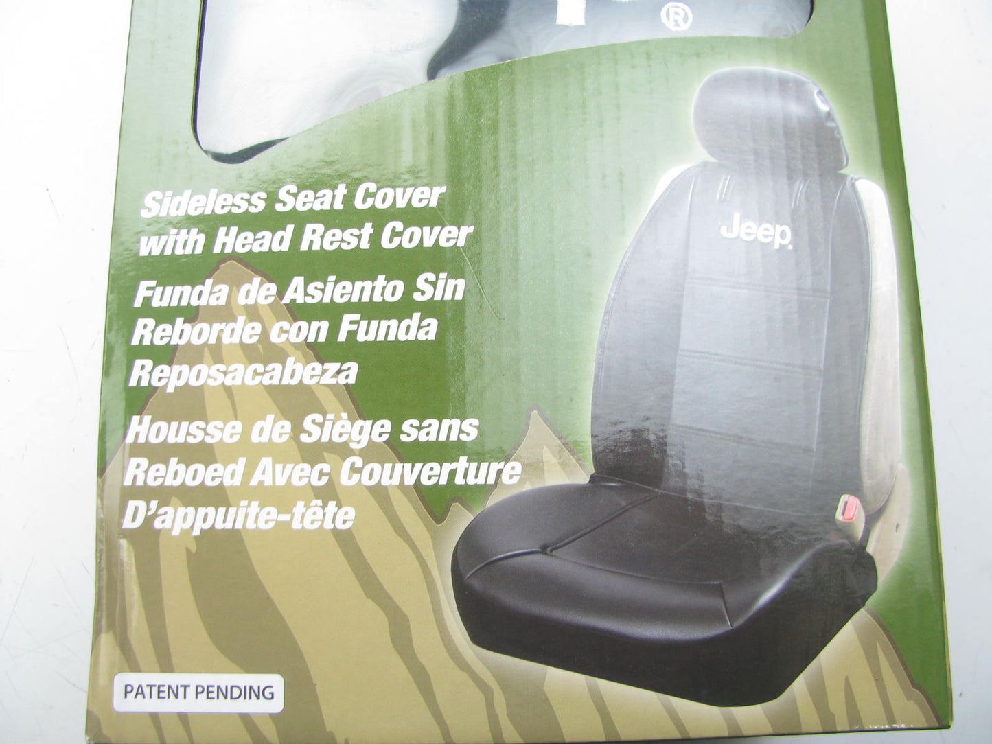 Plasticolor 008581 Universal Black Logo Sideless Seat Cover For Jeep