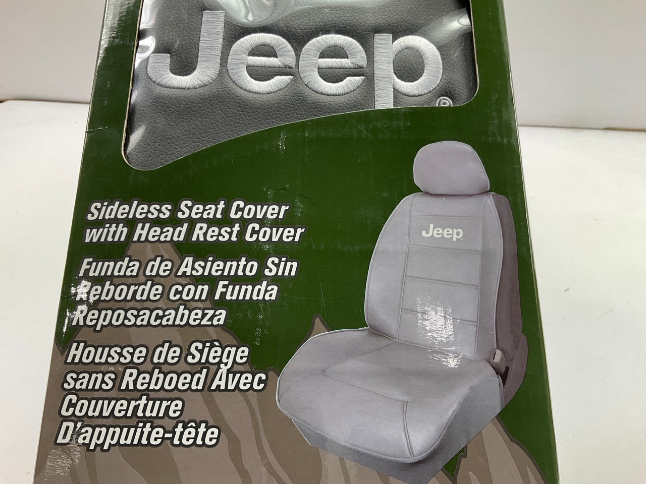 (2) Plasticolor 008581R25 Gray Sideless Universal Seat Covers For JEEP,  PAIR