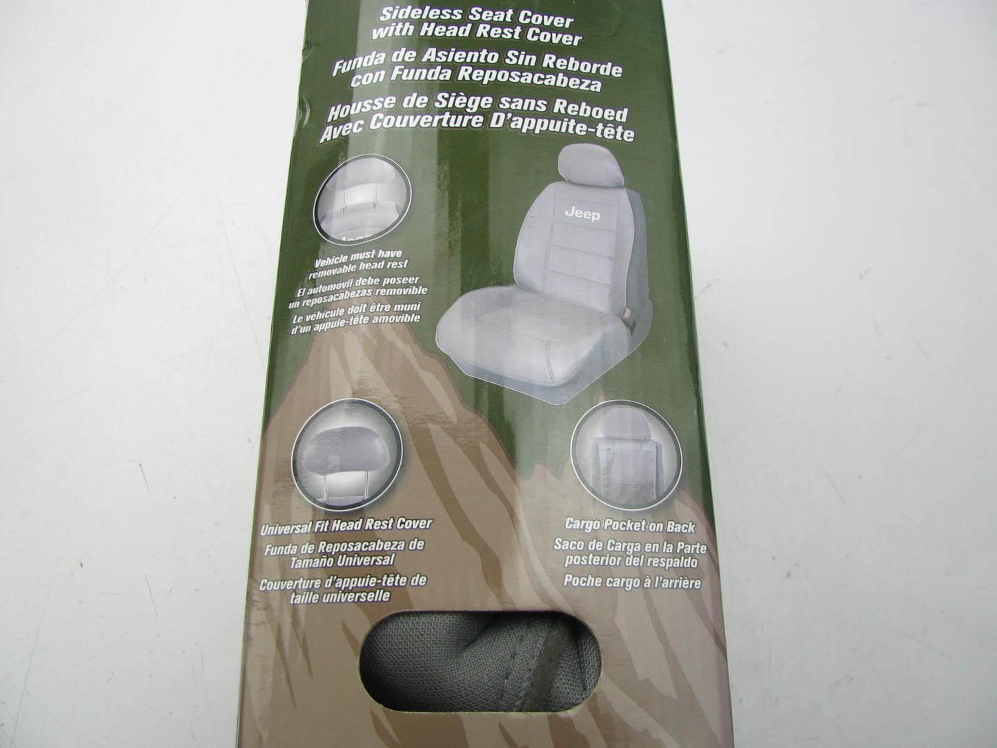 Plasticolor 008581R25 Gray Sideless Universal Seat Cover (For Jeep)