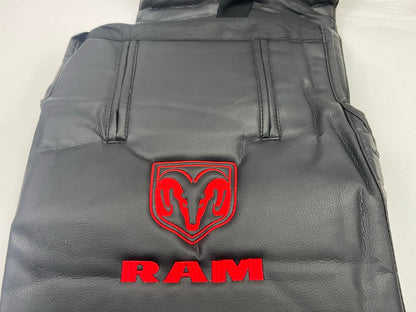 Elite Black Synthetic Leather Front Sideless Seat Cover Car Truck For Ram Truck