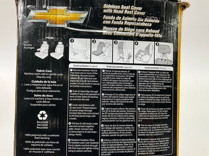 (2) PLASTICOLOR 008586R01 Chevy Sideless Seat Cover