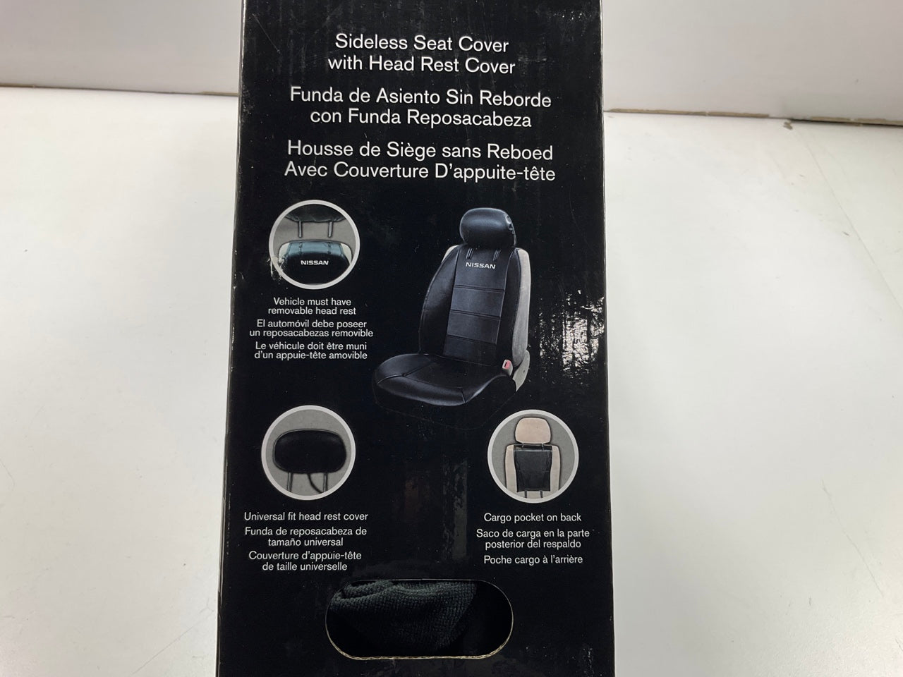 (2) Plasticolor 008617 Universal Sideless Seat Cover 2-PC W/ Headrest For Nissan
