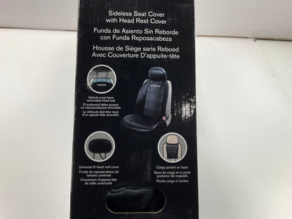 (2) Plasticolor 008617 Universal Sideless Seat Cover 2-PC W/ Headrest For Nissan
