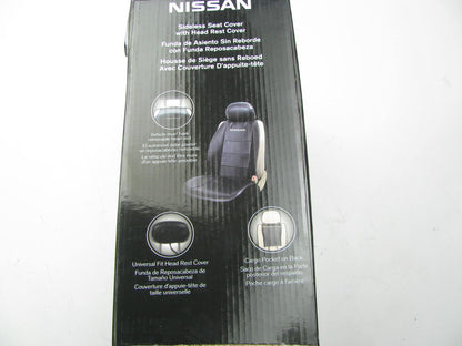 Plasticolor 008617 Universal Sideless Seat Cover 2-PC W/ Headrest For Nissan