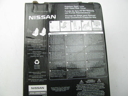 Plasticolor 008617 Universal Sideless Seat Cover 2-PC W/ Headrest For Nissan