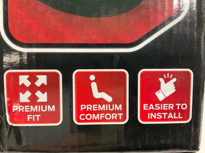 (2) Plasticolor 008622R04 R Racing Sport Low Back 3 Piece Red Seat Covers