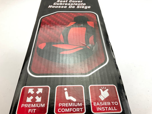 Plasticolor 008622R04 R Racing Sport Low Back 3 Piece Red Seat Cover