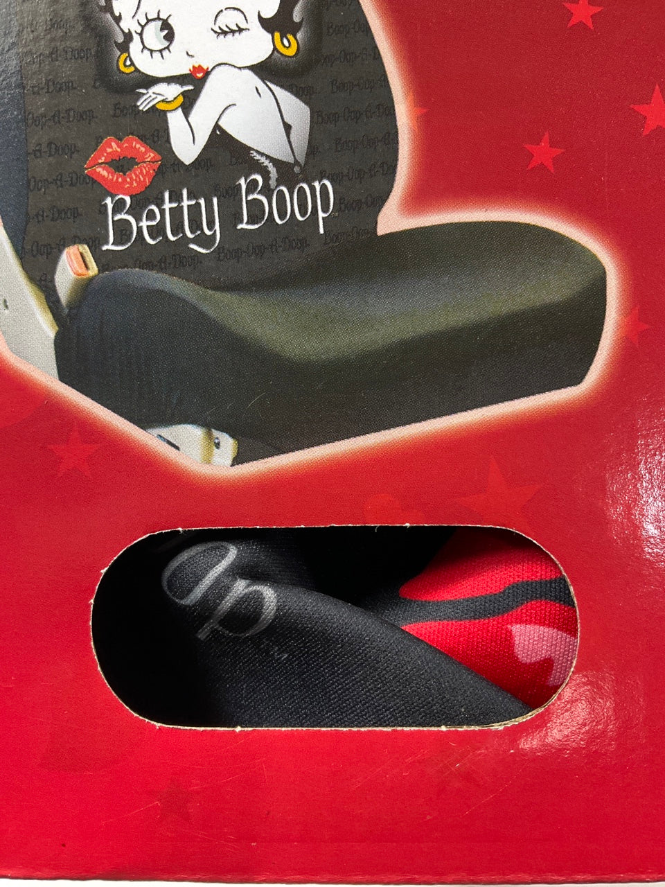 Plasticolor 008658R01 ''Betty Boop'' Timeless Seat Cover, Black, Does One Seat