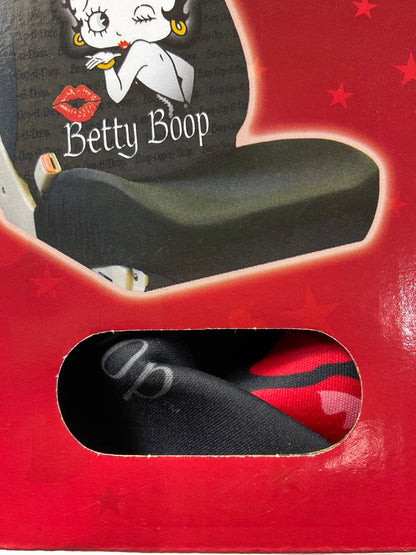 Plasticolor 008658R01 ''Betty Boop'' Timeless Seat Cover, Black, Does One Seat