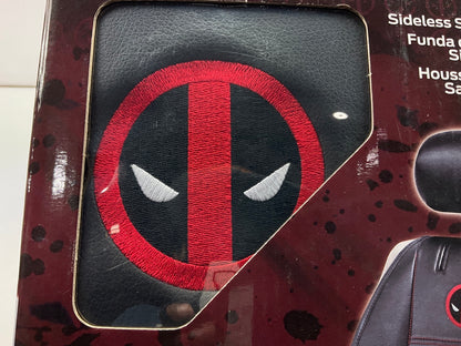 (2) Plasticolor 008664 Car Truck Universal Sideless Seat Cover Marvel Deadpool