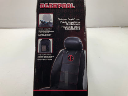 (2) Plasticolor 008664 Car Truck Universal Sideless Seat Cover Marvel Deadpool