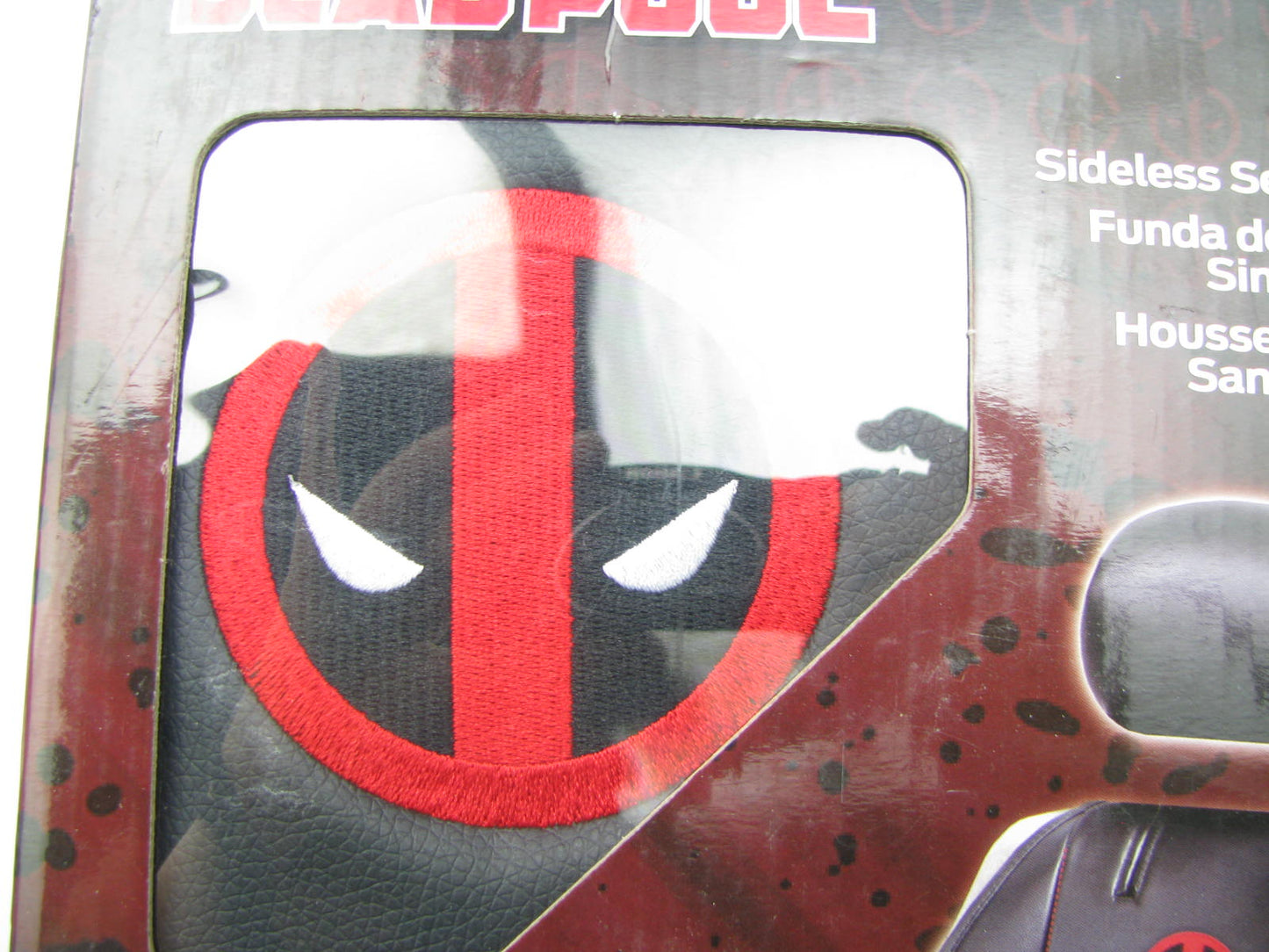 Plasticolor 008664 Car Truck Universal Sideless Seat Cover W/ Marvel Deadpool