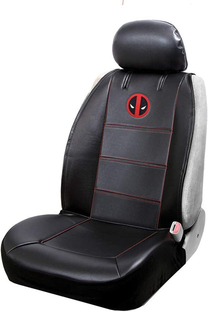 Plasticolor 008664 Car Truck Universal Sideless Seat Cover W/ Marvel Deadpool