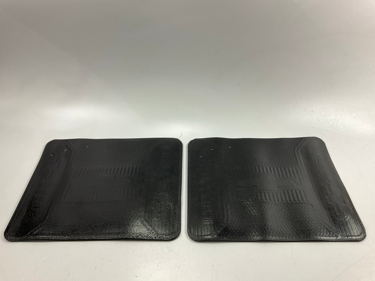 PAIR - Chevy Bowtie Elite Logo Back / Rear Heavy Duty Rubber Floor Mat 17''x13.5''