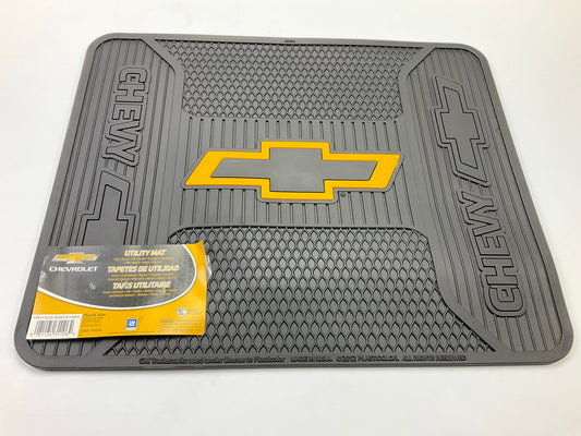 Chevy Bowtie Elite Logo Back / Rear Heavy Duty Rubber Floor Mat 17''x13.5''