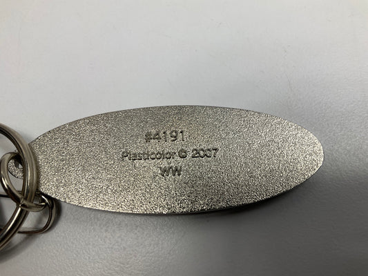 Plasticolor 4191 Chrome Key Chain - Ford Blue Oval Logo Keychain