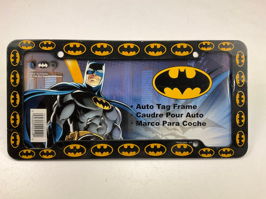 CHROMA 42519 Black Batman Logo Plastic License Plate Frame, 12x6