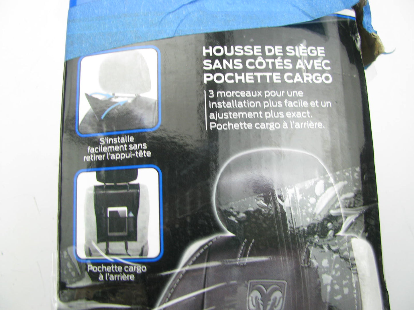 Plasticolor 8628 Deluxe Sideless Seat Cover For Ram 1500 2500 3500 Pickup W Logo