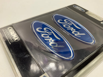 Plasticolor CHROMA Emblem 9420 Ford Domed Emblemz Ford Blue Oval Logo Sticker