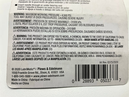 Plews 05-037 LubriMatic Grease Injector Needle