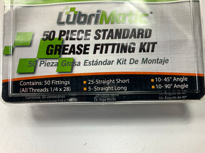 Lubrimatic 11-951 Grease Fitting Assortment 1/4-28, 50 Pcs