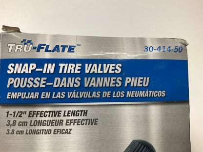 Plews 30-414-50 Snap-In Tire Valves TR414, Box Of 50