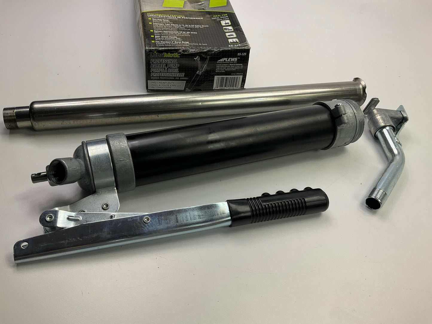 Plews 55-125 LubriMatic Lever Action Drum Pump, For 30 To 55 Gallon Drums