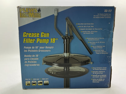 INCOMPLETE Plews 55-117 Manual Grease Gun Filler Pump For 5 Gallon Plastic Pail