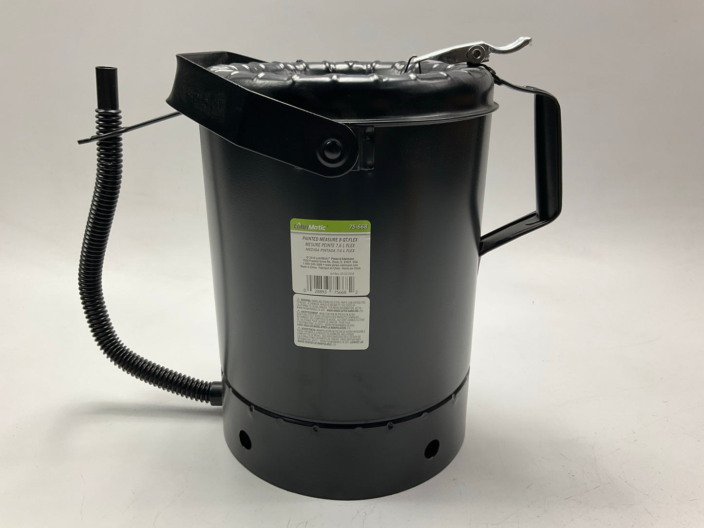 Plews 75-668 LubriMatic Painted Measure W/ Flex Spout - 8 Quart