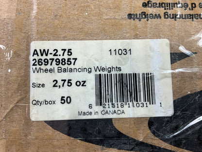 Plombco AW-2-75 Wheel Balancing Weights 2.75 Oz - Box Of 50