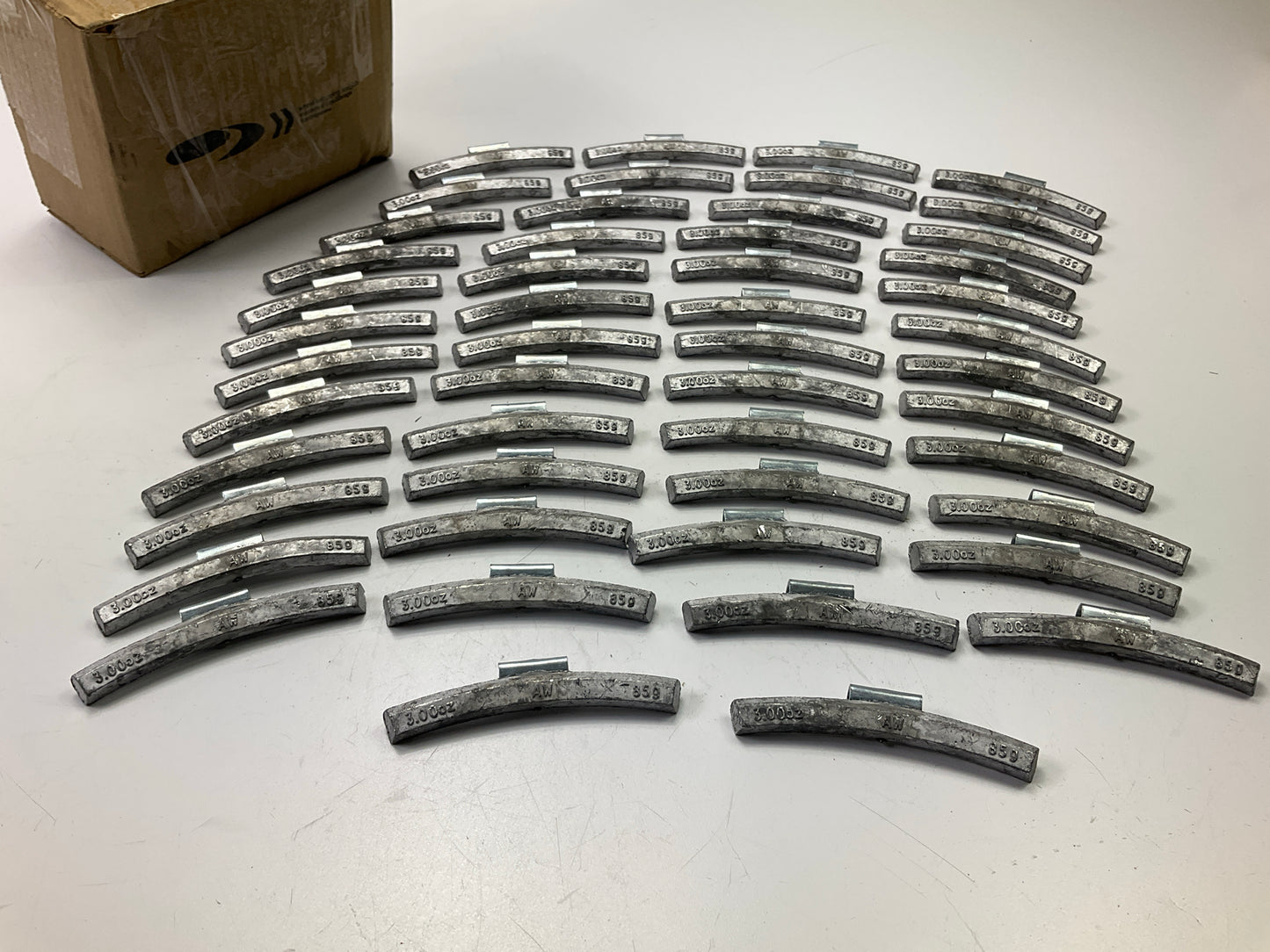 Plombco AW-3-00 Wheel Balancing Weights 3 Oz Each, Box Of 50