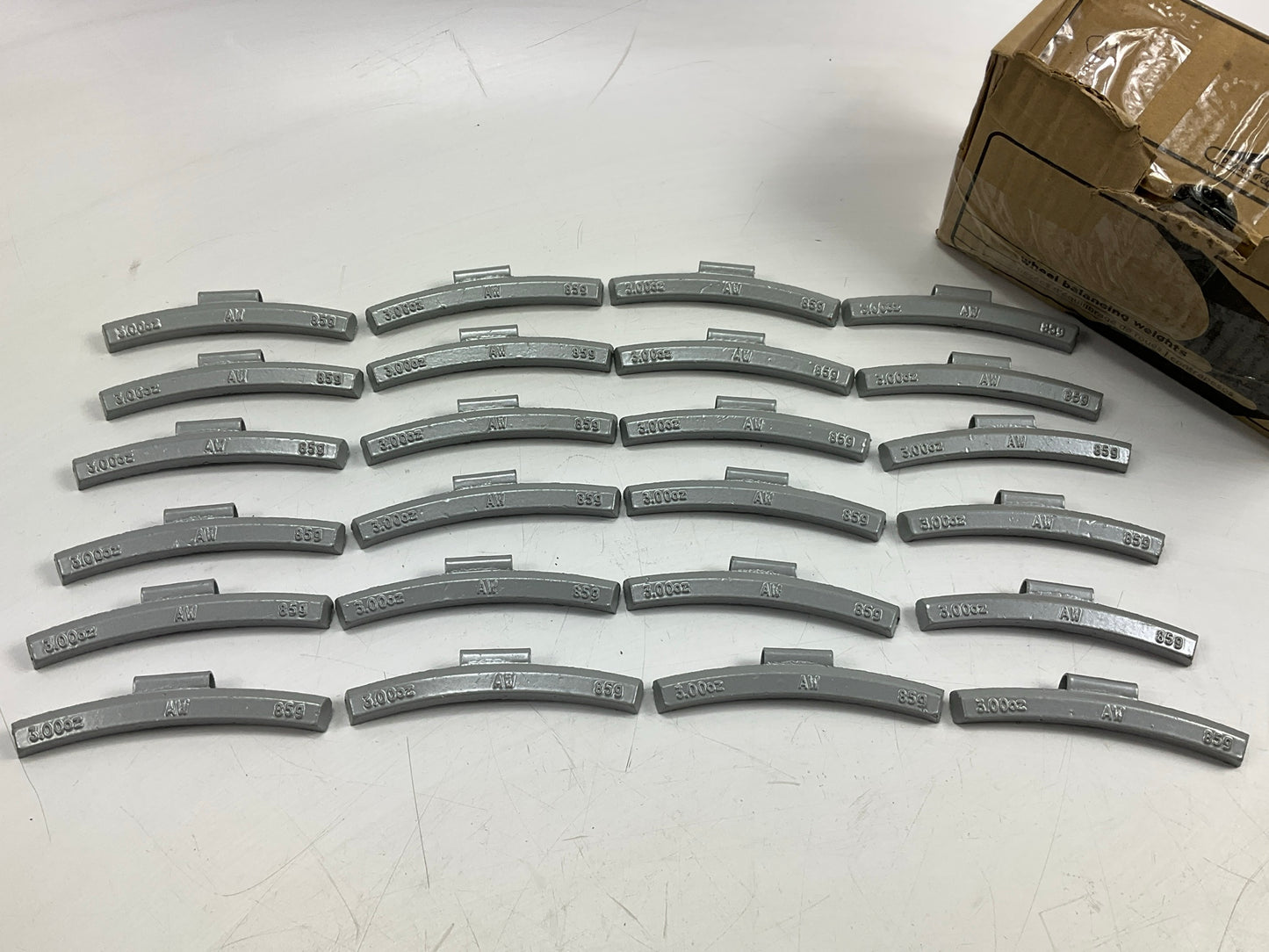 Plombco AWS-3-00 Wheel Weights 3 Oz Each - Box Of 24