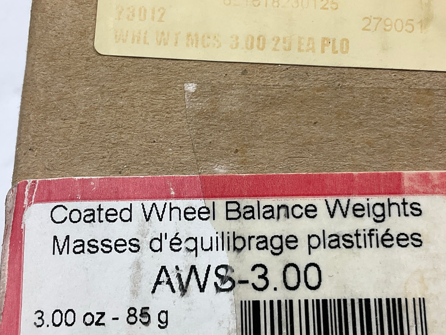 Plombco AWS-3-00 Wheel Weights 3 Oz Each - Box Of 24