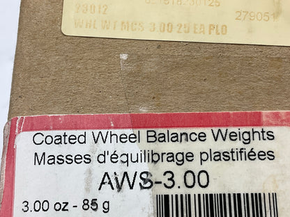 Plombco AWS-3-00 Wheel Weights 3 Oz Each - Box Of 24
