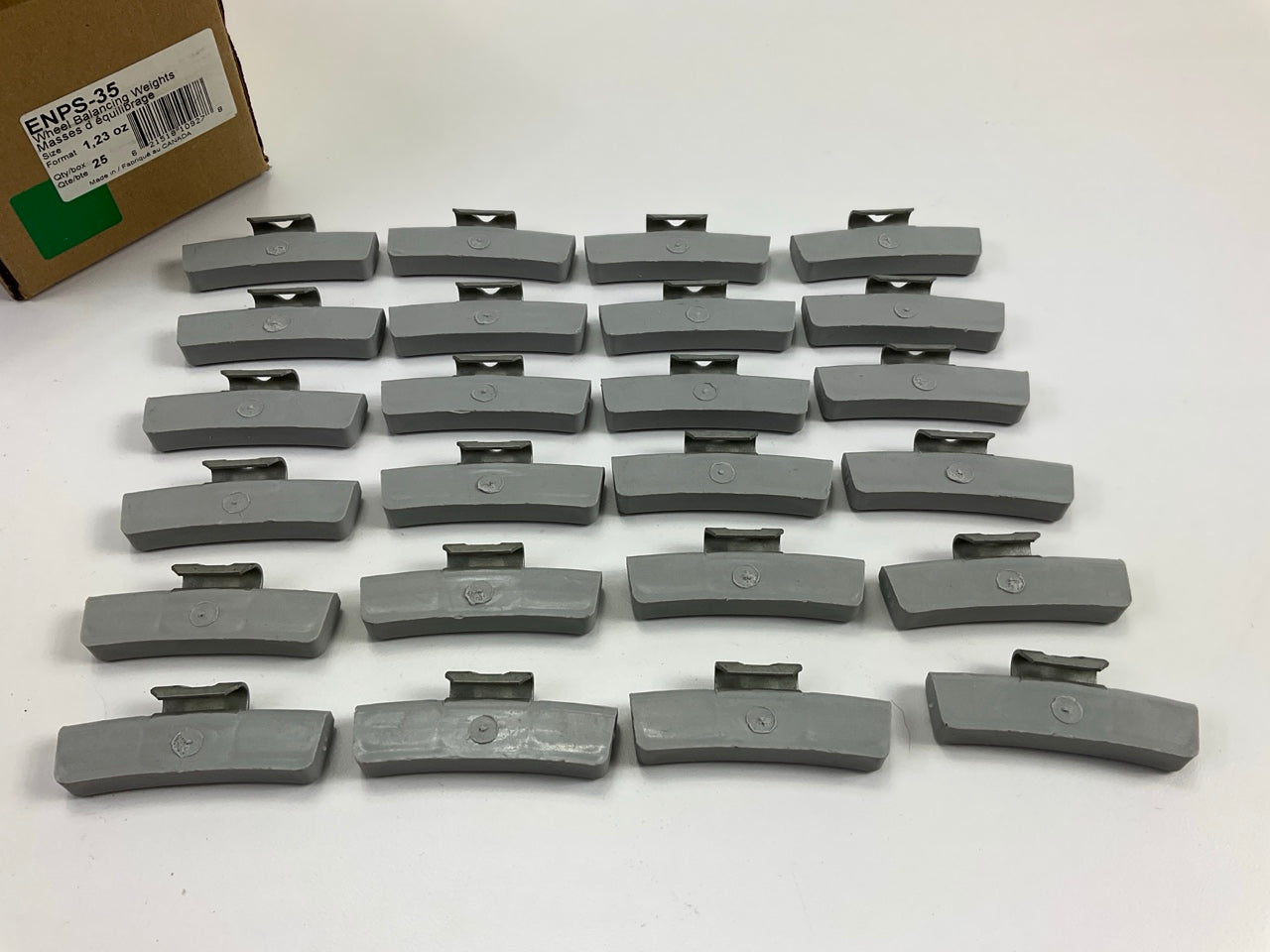 Plombco ENPS-35 Wheel Weights 1.23 Oz Each, 24 Pcs Total