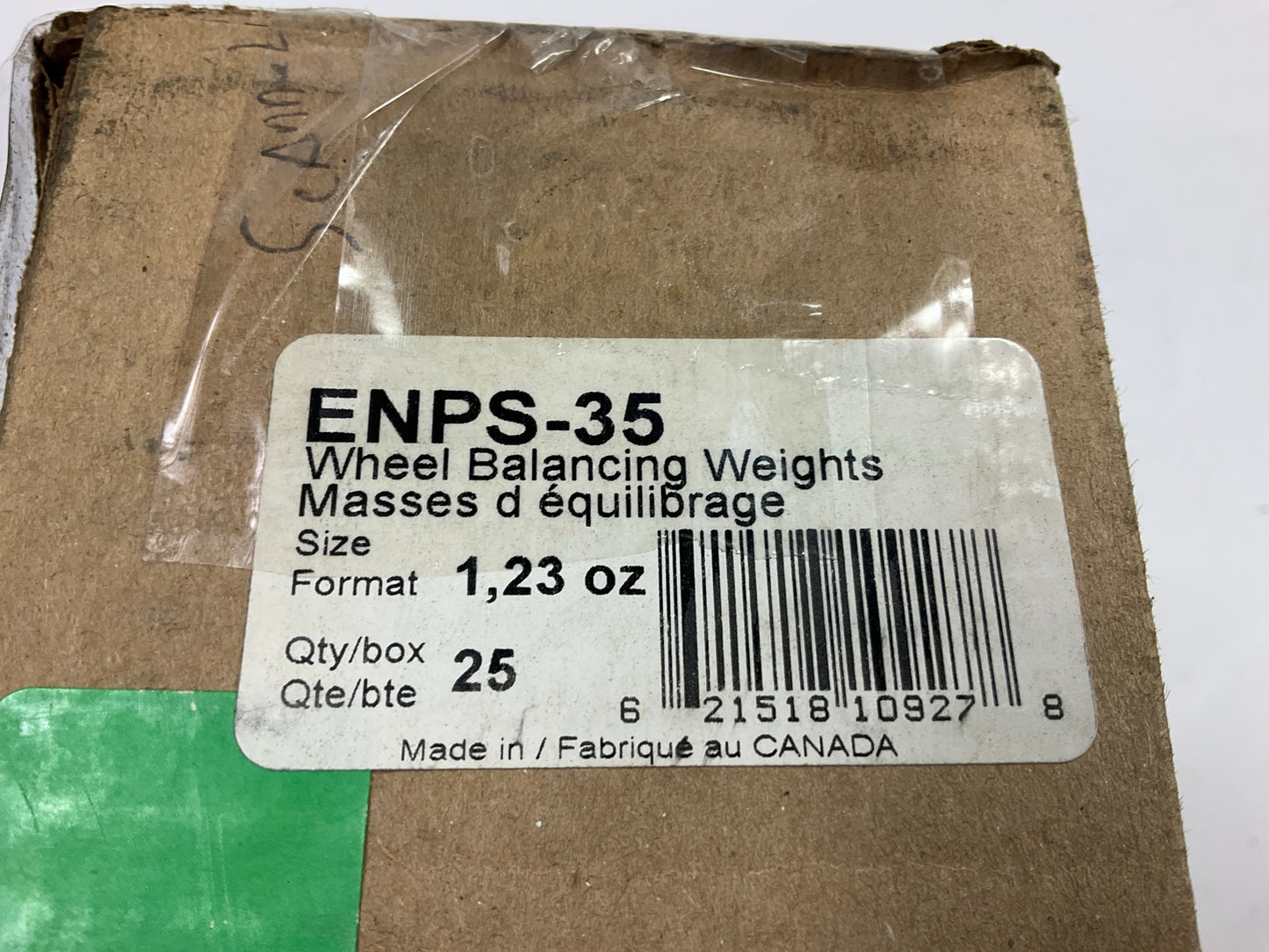 25 Pcs - Plombco ENPS-35  35 Grams Clip-on Wheel Balancing Weights 1.23 Oz