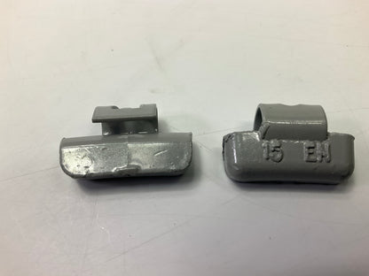 Plombco ENS-15 15-gram Lead Clip-on Wheel Weights, 25 Pcs, EN Series