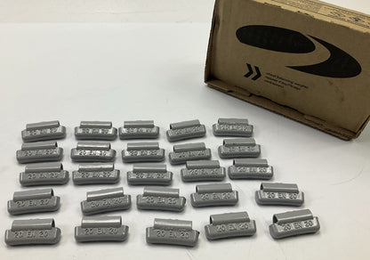 Plombco ENS-20 20-gram Lead Clip-on Wheel Weights, 25 Pcs, EN Series