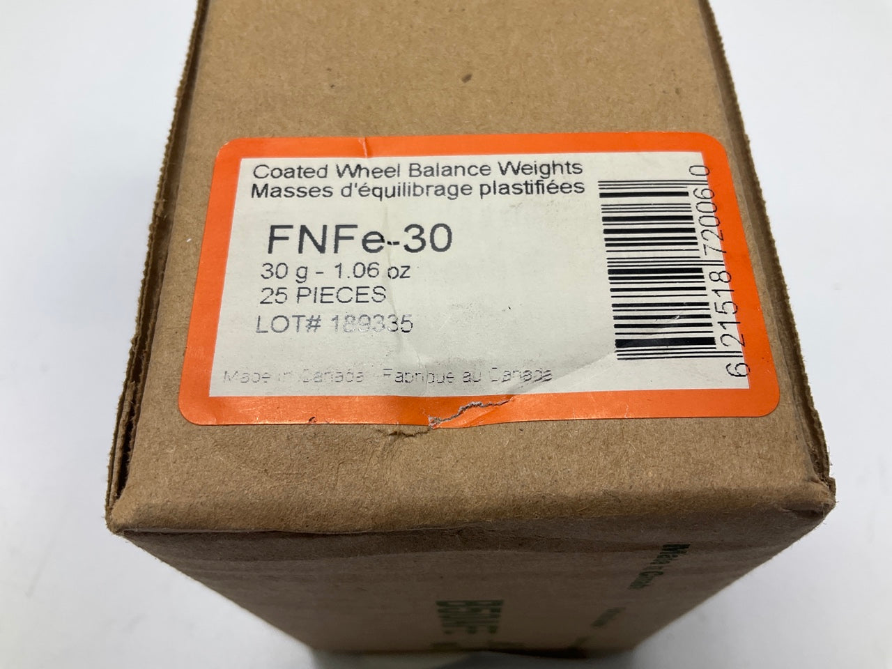 Plombco FNFE-30 Wheel Balance Weights 1.06 Oz - 25 Pcs